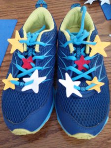 Rainbow Brite Running Shoes