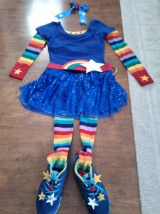 Rainbow Brite Running Costume